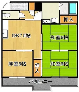 カーサとのまち【6階】の間取り