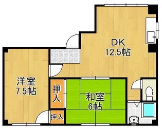 野坂ハイツ【4階】の間取り