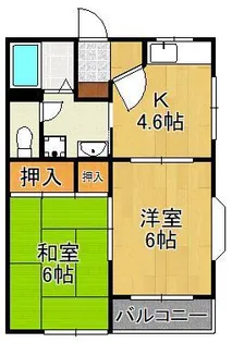 ボーヴィラージュⅡ【2階】の間取り