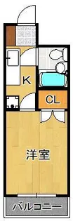 1Kの間取り画像