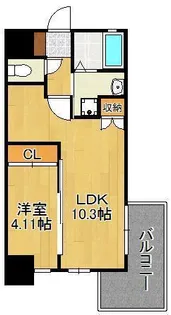 PROTO CITY TOBATA【2階】の間取り