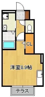 エスペランサ祇園原町【1階】の間取り