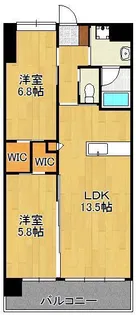ウィングス八幡駅前【4階】の間取り