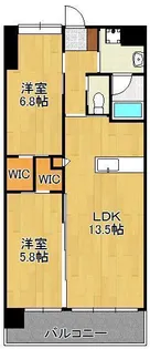 ウィングス八幡駅前【9階】の間取り
