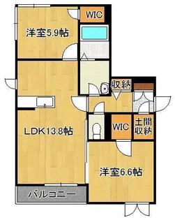 シャーメゾン尾倉【1階】の間取り