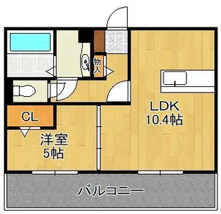 ソレイユひびきが丘【1階】の間取り