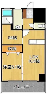 1SLDKの間取り画像