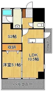 ザ.ヒルズ戸畑【8階】の間取り
