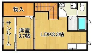 grazie【2階】の間取り