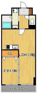 THE SQUARE Club Residence【7階】の間取り
