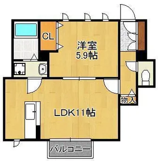 パルタージュ・リアン【1階】の間取り
