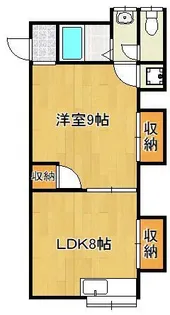 コンフォース皿倉Ⅱ【3階】の間取り