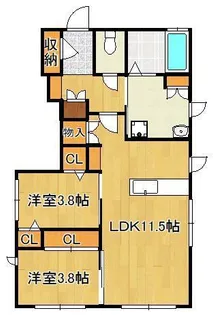 春の町セキスイハイム【1階】の間取り