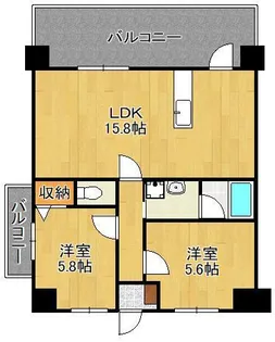 リオグランデ中央【10階】の間取り