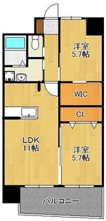 Fu-ton4祇園さくら坂【8階】の間取り