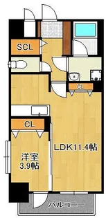 レジデンス枝光【13階】の間取り