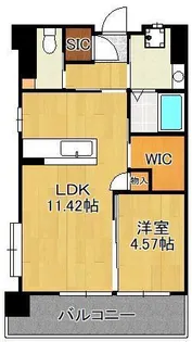 サンシャイン.サファイア・プリンセス戸畑【4階】の間取り