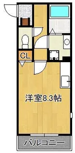 Sou.leaf九工大前【1階】の間取り