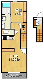 ポルテ・コート【2階】の間取り