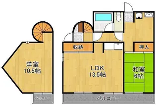 Moon中原東 B棟【1階】の間取り