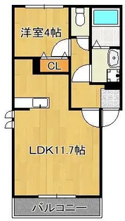 autunno中原西Ⅱ【3階】の間取り