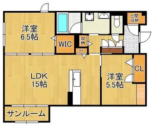 シャーメゾン華みずき【1階】の間取り