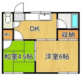 トゥリパーノ山王【2階】の間取り