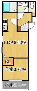 ココアス戸畑【1階】の間取り