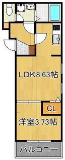 ココアス戸畑【2階】の間取り