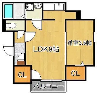 Calm戸畑【3階】の間取り