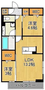 ルシオル鞘ヶ谷【3階】の間取り