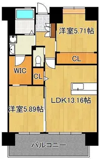 LEGEND高見【7階】の間取り