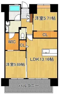 LEGEND高見【8階】の間取り