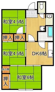 福岡県北九州市八幡東区大蔵2丁目【一戸建】の間取り