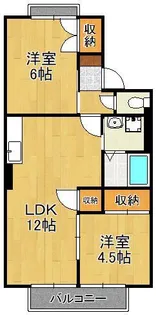 ヴァンベールHATANOPure Ⅱ【2階】の間取り