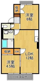 ヴァンベールHATANOPure Ⅱ【2階】の間取り