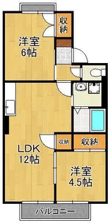 ヴァンベールHATANOPure Ⅱ【2階】の間取り