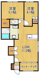 ソリジエ【1階】の間取り