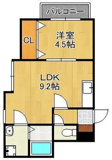 THE NOBLES戸畑Ⅰ【3階】の間取り