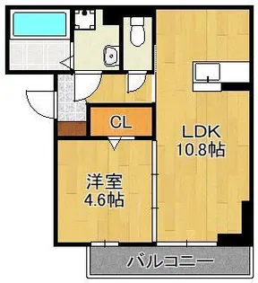 D-ROOM中原西【2階】の間取り