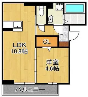 D-ROOM中原西【3階】の間取り