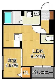 サニーガーデン銀座【3階】の間取り