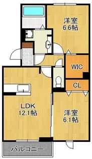 D−ROOM沢見【2階】の間取り