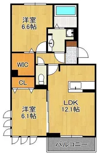 D−ROOM沢見【2階】の間取り