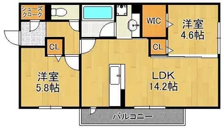 D-ROOM前田【1階】の間取り