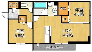 D-ROOM前田【2階】の間取り