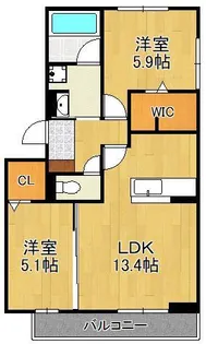 D-ROOM前田【2階】の間取り