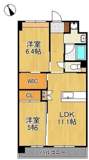 ウイングス西本町【13階】の間取り
