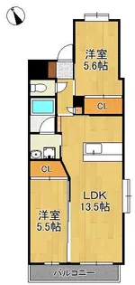 ウイングス西本町【6階】の間取り