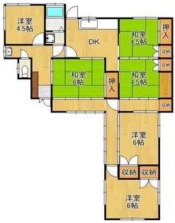 福岡県北九州市八幡東区山王4丁目【一戸建】の間取り